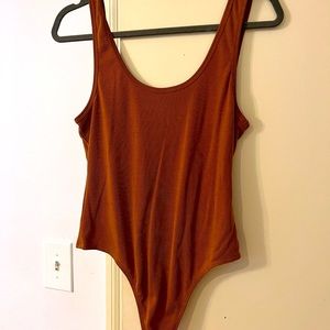 Bodysuit - thong - camel color - NEVER WORN